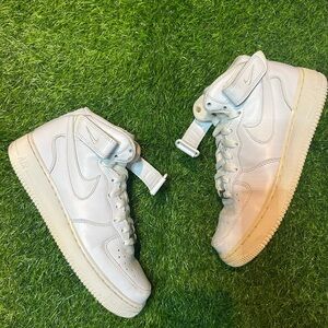 Air Force 1 Mid ‘Triple White’ - Size 7.5 - Great Condition, Clean